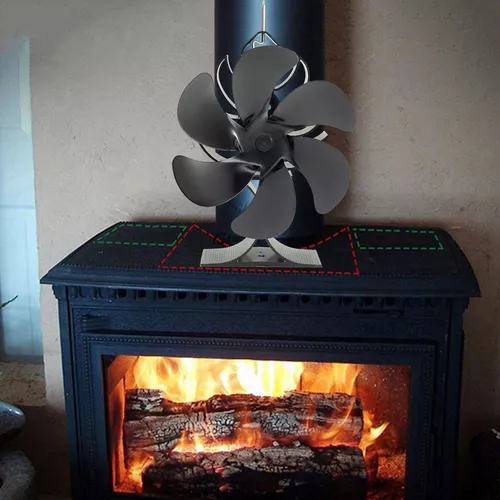 Quemador De Leña Ventilador Accionado Por Calor Ventilador