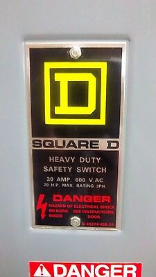 Square D Safety Switch H361n Ser. E1 New-no Box H361n Ssd