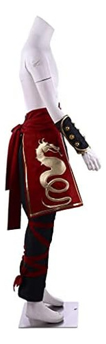 Woshow Mortal Kombat Liu Kang Fantasia Masculino Liu Kang T
