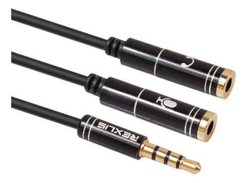 Adaptador De Para Auriculares Macho A 2 Hembras 5 Piezas