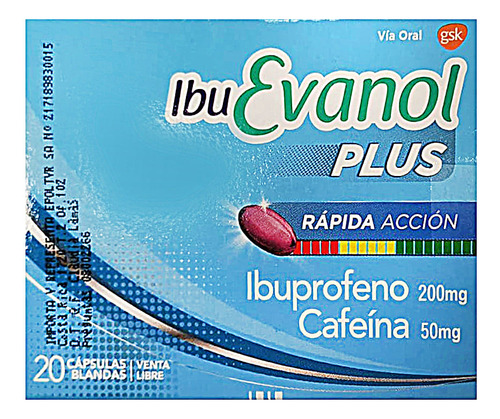 Ibu-evanol Plus Rapida Accion X 20 Capsulas Blandas