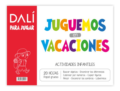 Block De 20 Hojas - Juguemos En Vacaciones - A3