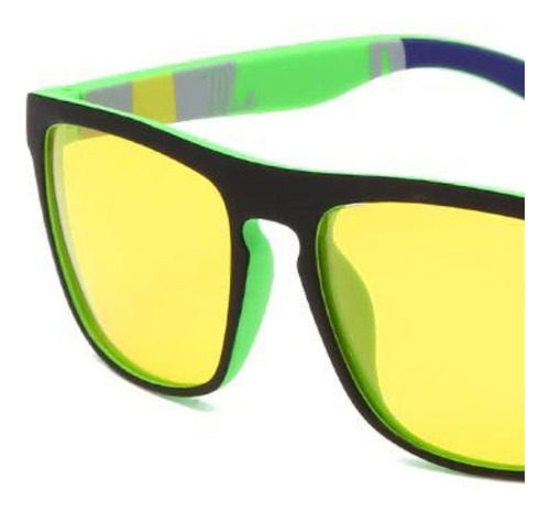 Gafas Vision Nocturna Bleccy Marco Green Gsciii Lente Amarillo Varilla Negro Armazón Verde Claro Diseño Hermoso