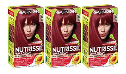 Tintura Para Cabello Garnier Nutrisse Haircolor, R3 Light In