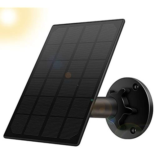Panel Solar Startvision Para Cámara Exterior Con Batería Rec