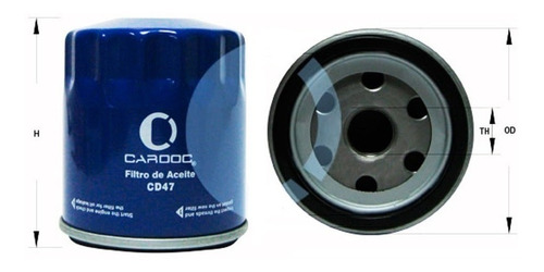 Filtro Aceite Cardoc Chevrolet Chevy C2, Corsa, Corsica