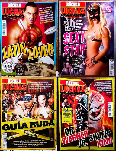 Récord Luchas 4 Revistas De Colección