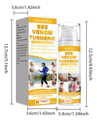 Gel Bee Joint Care For Rodillas, Pies Y Cuerpo, 1 Unidad