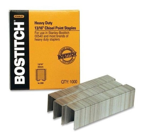 Bostitch Heavy Duty Premium Grapas, 130  165 hojas, 13/16 i