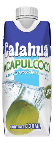 Agua De Coco Natural Acapulcoco Calahua 330ml