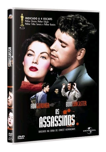 Os Assassinos - Dvd - Burt Lancaster - Ava Gardner