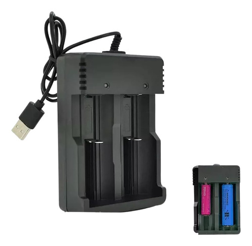 Cargador De Pilas Recargables Usb Litio 18650 21700 Aa Aaa