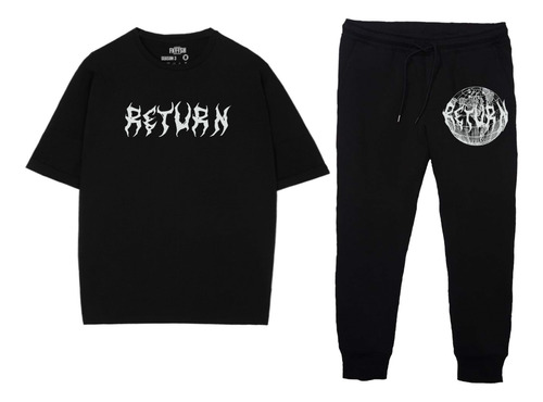 Conjunto Playera+pants Streetwear Moda Urbana Fkttsh