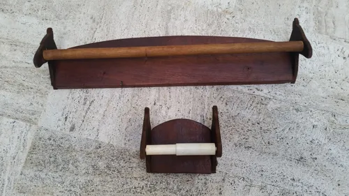 Accesorios Para Baño De Madera (Usado)