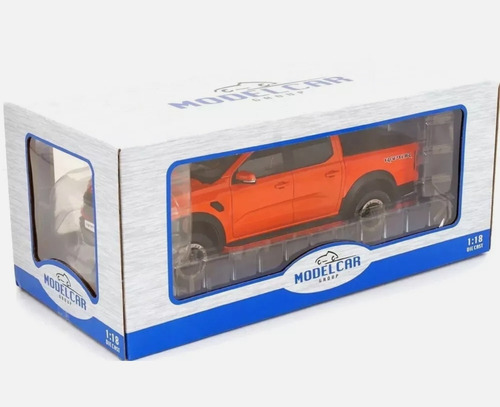 Ford Ranger Raptor 2023 Mcg, Escala 1/18. Naranja