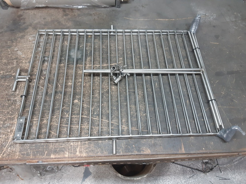 Imagen 9 de 10 de Asador Parrilla Pinche 60x80 Doblevarilla Acero Inox Brasas®