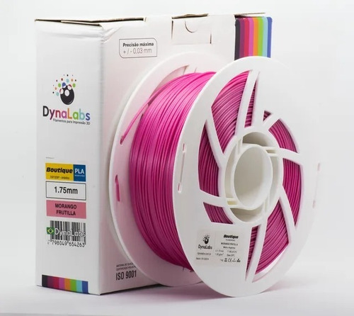 Imagem 1 de 5 de Filamento Pla Boutique Morango Frutilla Dynalabs 1.75mm 1kg