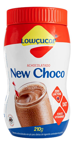 Achocolatado Em Pó Diet New Choco Lowçucar 210g - Kit Com 6