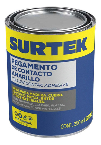 Pegamento De Contacto Amarillo 125 Ml Surtek Pea12