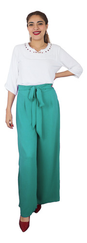 Pantalon Cargo Pata De Elefante Mujer Casual Comodo Fresco