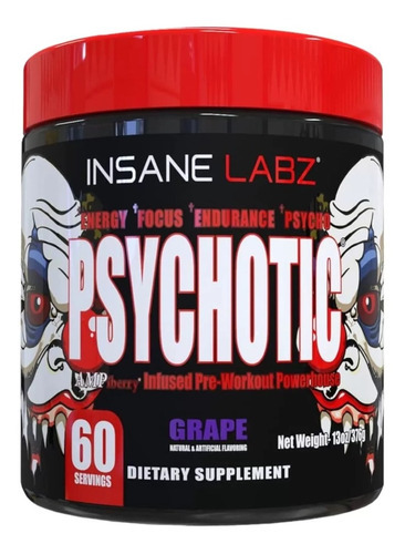 Pre Entreno Insane Labz Psychotic 60 Servicios Dlc P15