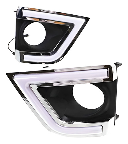 Luz Led C/ Moldura L/r Com Seta E Drl Para Corolla 15 Ao 17