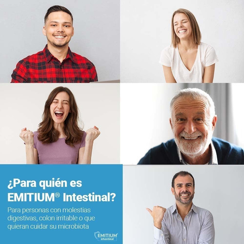 Emitium Intestinal, Vitaminas, Minerales Y Probióticos 60b Sabor Sin Sabor
