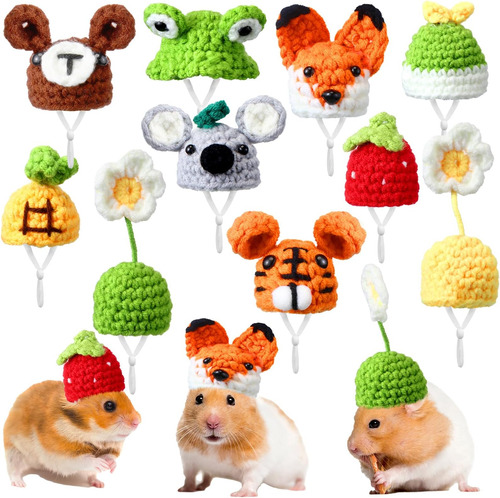 Kajaia 10 Gorros De Hámster De Animales Pequeños, Bonitos Y 