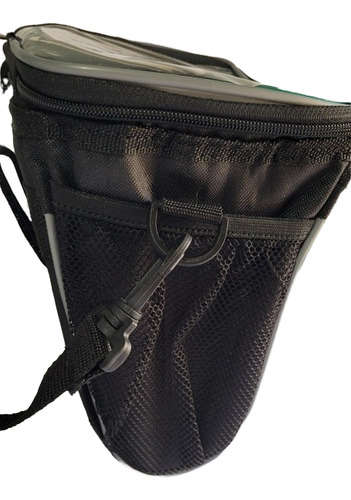 Morral/alforja Delantera Para Manubrio De Bicicleta Negro