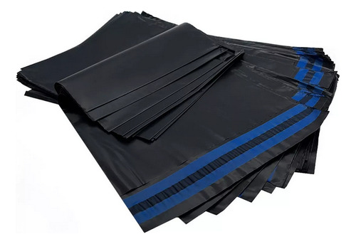 25 Envelopes Plástico Com Lacre 19x25 Cinza Envio Correios