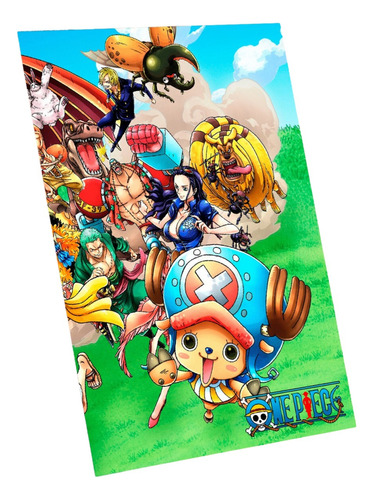 Poster Mural Hd  Full Color Personajes - One Piece.