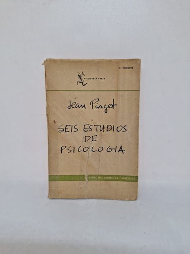 Seis Estudios De Psicologia - Jean Piaget - Usado 