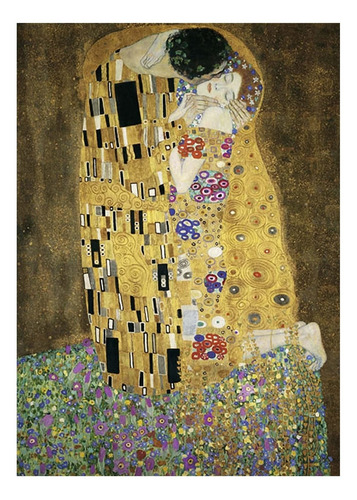 Imagen 2 de 2 de Rompecabezas Ravensburger Art Collection Gustav Klimt: El Beso 15743 de 1000 piezas