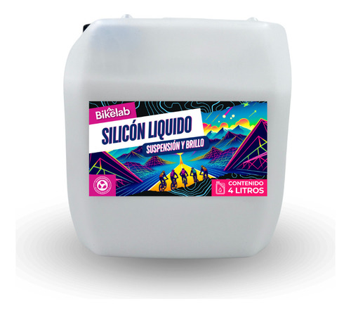 Lubricante Suspensión Y Abrillantador De Silicón Bikelab 4l