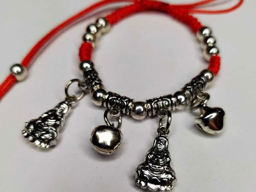 Pulsera En Hilo Rojo De Kwan Yin! Diosa Budista. (Usado)