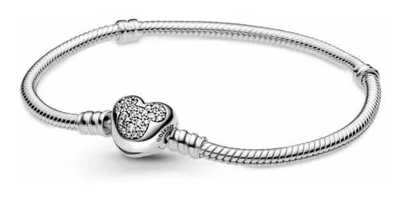 Pulsera Diseño Mickey Plata 9.25 Compatible Con Pandor