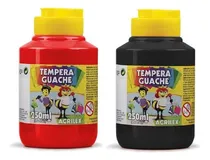 Comprar Kit 2 Potes Tinta Guache Vermelho E Preto 250ml  - Acrilex