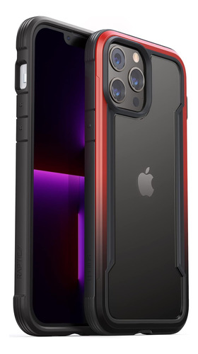Funda Raptic P/iPhone 13 Pro Absorbe Golpes/red Gradient