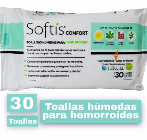 Toallas Húmedas Para Hemorroides Solucion H Comfort 50´s