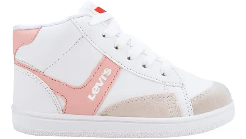 Tenis Escolar De Ni a Levi s 0750 Blanco rosa Cuotas sin inter s