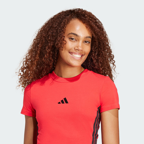 Playera adidas Casual Essentials Mujer Rojo Je1242