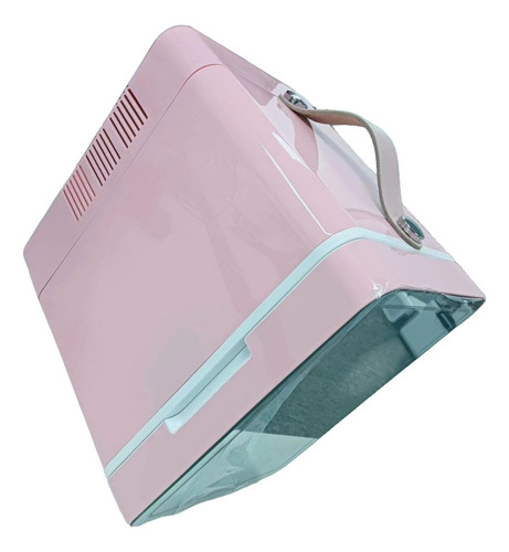 Mini Refrigerador Personal Con Luces Led Regulables, Rosa