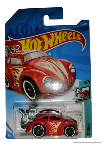 Bochito Volkswagen Beetle Rojo Hot Wheels 1/64 Impecable 