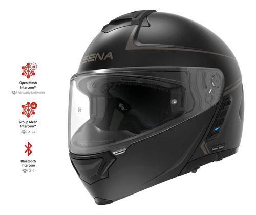 Casco Sena Impulse Dot, Modular, Con Bluetooth, Color Blanco
