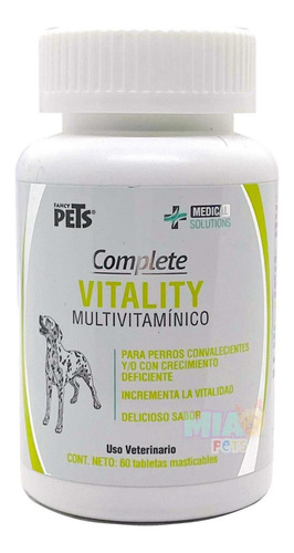Vitality 60 Tabs Multivitamínico Convalecencia Y Crecimiento