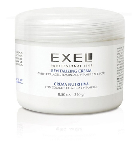 Imagen 1 de 1 de Crema Facial Exel Nutritiva Colageno Elastina Y Vitaminae