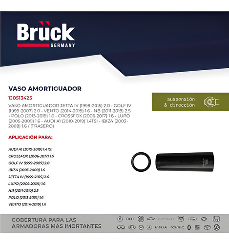 Vaso Amortiguador Jetta A4 99-15 Golf A4 99-07 Audi A1 10-19