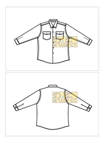 Imagen 2 de 8 de Camisa De Trabajo Grafa 70 Homologado Col Vs 38al48