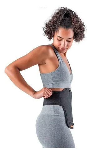 Cinta Ostolight Para Suporte Bolsa De Colostomia Bilateral Cor Preto