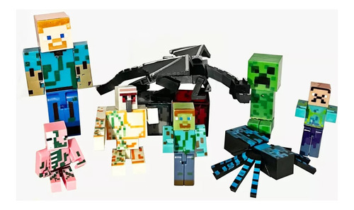 Minecraft Figuras X12 Colección Completa  